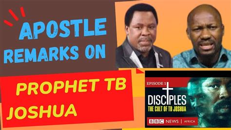 Listen To Apostle Suleman S Comments About Prophet Tb Joshua And