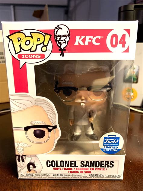 Funko Pop Icons Kfc Colonel Sanders With Cane Shop Exclusive