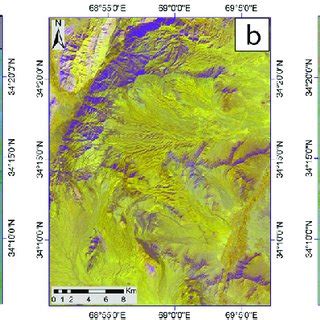 Landsat8 OLI Band Ratio Color Image A 7 6 6 5 4 2 B 6 4