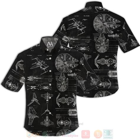 Hot Star Wars Patent Black All Over Print Tropical Shirt Express Your