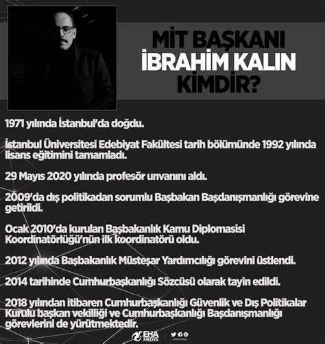 EHA MEDYA on Twitter Milli İstihbarat Teşkilatı Başkanı İbrahim Kalın