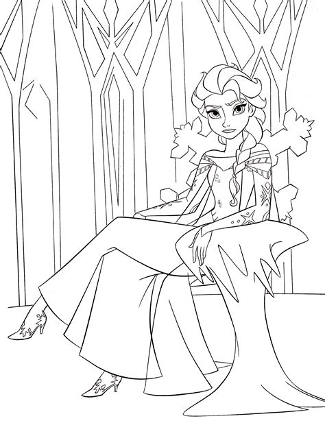 Walt Disney Coloring Pages Queen Elsa Walt Disney Characters Photo