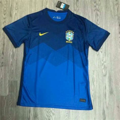 Jual Jersey Baju Bola Timnas Brazil Brasil Home Away Biru Copa Amerika