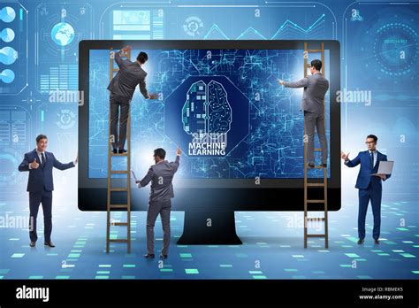 Machine learning concept as modern technology Stock Photo - Alamy