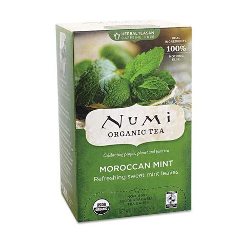 Numi Organic Teas And Teasans Oz Moroccan Mint Box Ebay