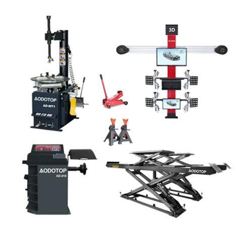 Aodotop Car Lift Tire Changer Wheel Balancer Wheel Alignment Garage