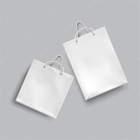 Premium Vector | Paper bag mockup