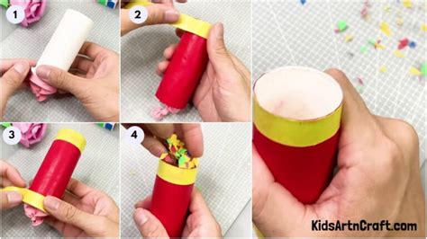 DIY Party Popper Easy Craft Tutorial for Kids - Kids Art & Craft