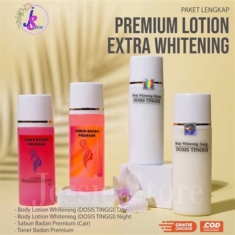 Jual Original Paket Lengkap Hb Extra Whitening Premium Lotion Pemutih