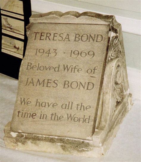 Tracy Bond Gravestone Tracy Bond Wikipedia Bond James Bond Bond