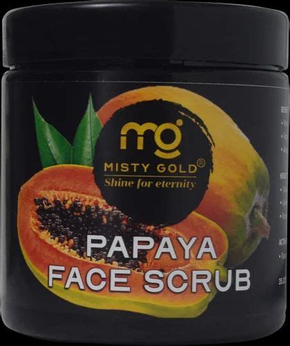 Cream Mg Papaya Face Scrub For Parlour Packaging Size Mm At Rs