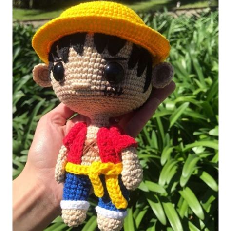 Luffy One Piece Amigurumi Shopee Brasil