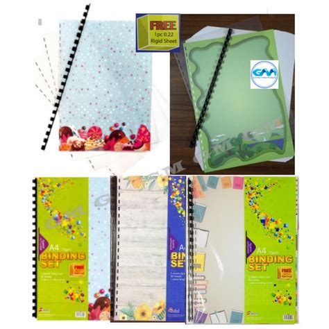 Binding Set ( A4 Plain Paper 70gsm) | Buku Skrap | Buku Folio | Project Assignment Scrap Book ...