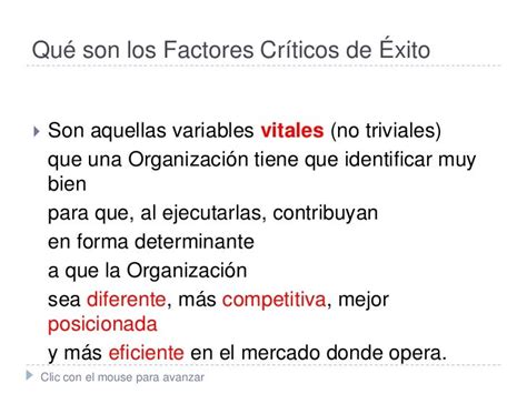 Por Que Identificar Matematicamente Los Factores Criticos De Exito