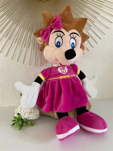 TRÈS GRANDE Peluche Doudou Hérisson Robe Rose Nigloland Hauteur 60 Cm