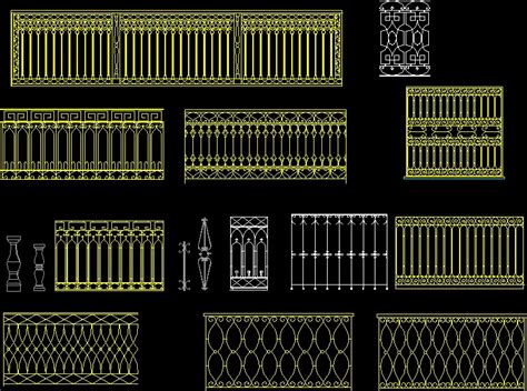 Barandas De Balcones En Autocad Librer A Cad