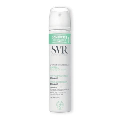 SVR spirial déodorant spray anti transpirant 75ml Paraland