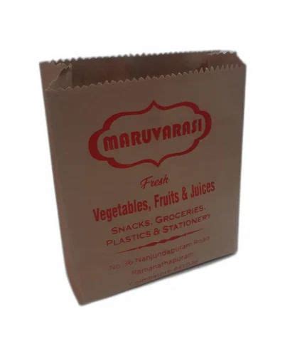 Brown Printed Kraft Paper Shopping Bags Capacity 1kg At Rs 84kg In