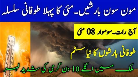 Weather Update Tonight Extreme Heat 🥵 Wave And Pre۔monsoon Rains Expected Pakistan Weather