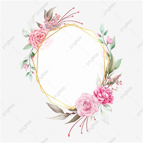 Elegant Floral Frame Vector Design Images Elegant Geometric Golden