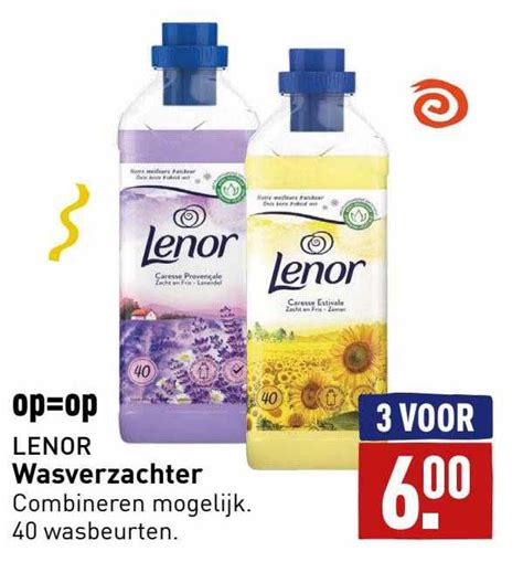 Lenor Wasverzachter Aanbieding Bij Aldi Folders Nl