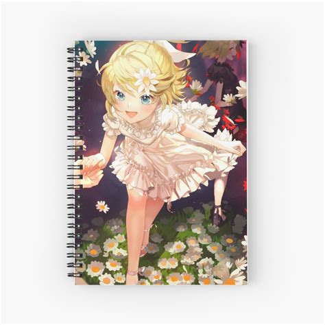 Sexy Kagamine Rin Waifu Kawaii Hot Vocaloid Lewd Anime Girl Loli Lolita Spiral Notebook For