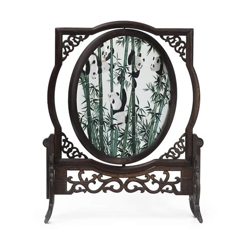 China Intangible Cultural Heritage Traditional Screen Crafts Double