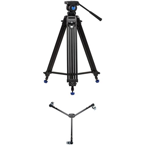 Benro Kh25n Dual Stage Video Tripod Kit With Dl06 Tripod Dolly