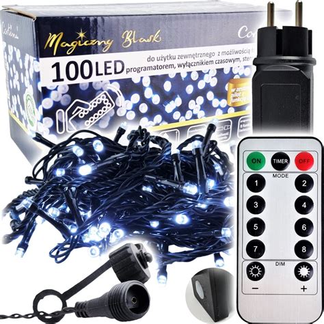 Lampki Choinkowe 100 Led Timer Sterowanie Pilotem CORTINA Sklep