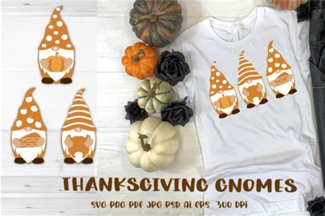 Gnomes| Gnomes SVG| Thanksgiving Gnomes Graphic by missloren85 ...