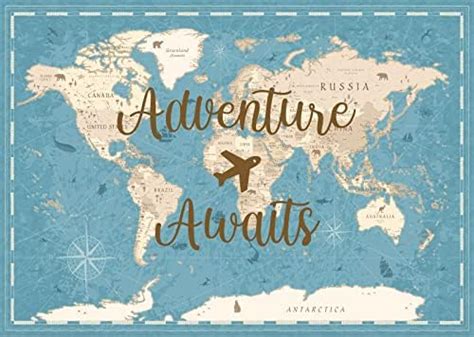 Amazon BELECO 7x5ft Fabric Adventure Awaits World Map Backdrop