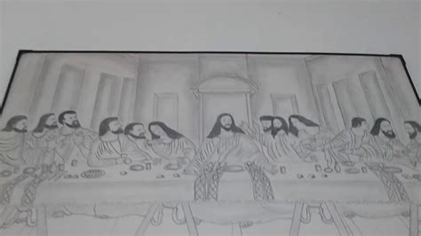 Last Supper Pencil Drawing Youtube