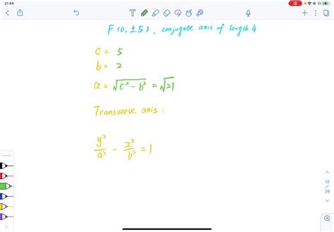 SOLVED:Find the equation of the hyperbola referred to its axis as the ...