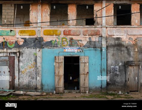 Old French Colonial Building In The Unesco World Heritage Area Sud Comoé Grand Bassam Ivory