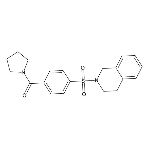 Buy 4 3 4 Dihydroisoquinolin 2 1H Yl Sulfonyl Phenyl Pyrrolidin 1