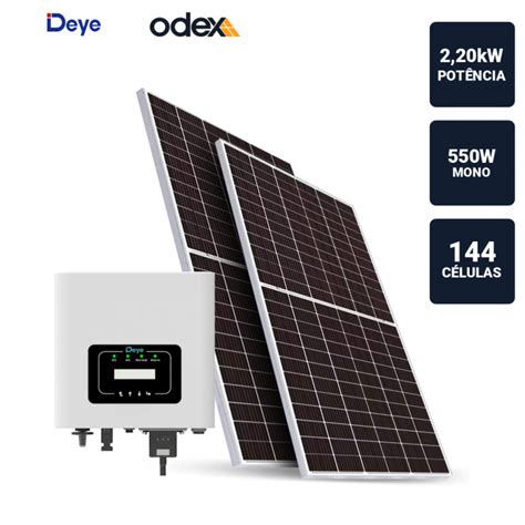 Gerador Solar Kwp Inverso Deye Kwp Paineis W Lojas Rf