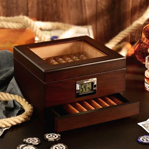 Special Offer Cigarloong Cigar Humidor Box Large Capacity Cedar Wood