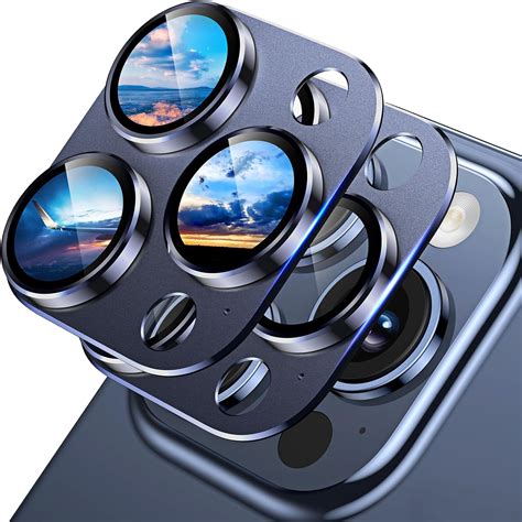 Tauri 2 Pack For Iphone 15 Proiphone 15 Pro Max Camera Lens Protector Strong