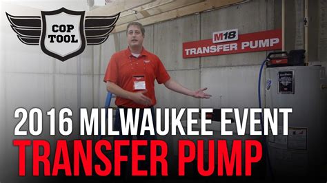 Milwaukee M18 Cordless Water Transfer Pump 7 5 Gal Min Youtube