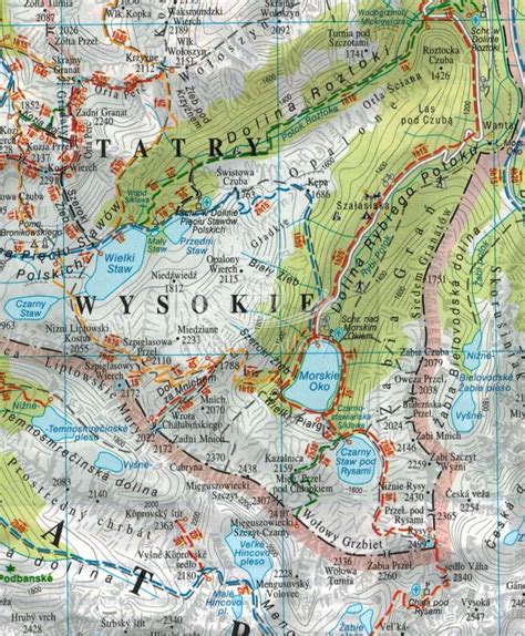 TATRY POLSKIE I SŁOWACKIE MAPA TURYSTYCZNA SKŁADANA EKO