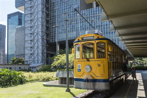 Ber Hmte Stra Enbahn Von Lapa Nach Santa Teresa Rio Lizenzfreies Foto