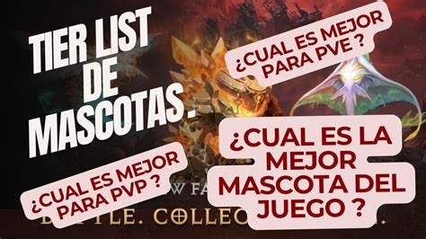 Tier List De Mascotas De Diablo Immortal Las Mejores Para PVP Y PVE