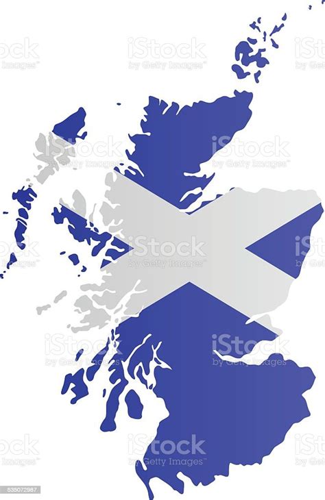 Design Flagmap Of Scotland Stock Illustration Download Image Now