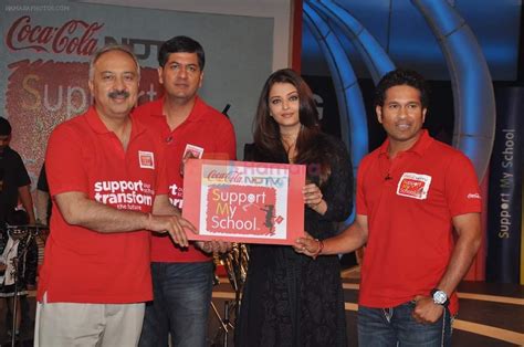 Aishwarya Rai Bachchan Sachin Tendulkar At Ndtv Support My School 9am