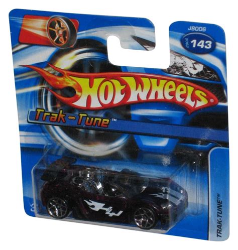 Hot Wheels Trak Tune Mattel Purple Toy Car Short Card