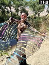 Natasha Blasick Sexy Poses Showcasing Her Hot Figure Wearing A Spotted