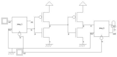 Transistor Level Diagram Of Chain Of D Flip Flops With Conventional