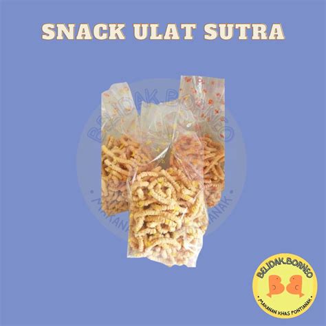 Jual Snack Ulat Sutra Khas Pontianak 500 Gr Snack Lebaran Snack Imlek