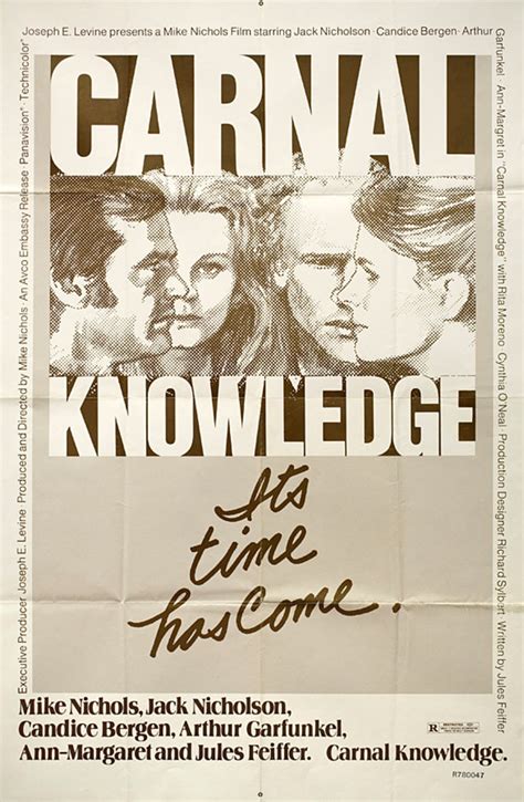 Carnal Knowledge Original R1978 U.S. One Sheet Movie Poster ...