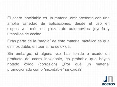 ¿por Qué Se Oxida El Acero Inoxidable